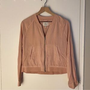 American Eagle Outfitters Blush Pink Bomber Jacket